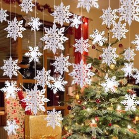 OuMuaMua Winter Christmas Hanging Snowflake Decorations