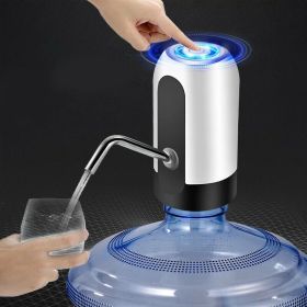 Water Bottle Electric Automatic Universal Dispenser 5 Gallon USB USB Water Dispenser Automatic Drinking Water Bottle (Option: White)