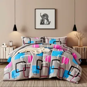 2pieces Comforter Set Twin Comforterx1 Pillowcasex1 Extremely Diverse Styles (Option: New geometric)