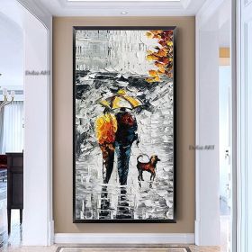 Handmade Thick Texture Landscape Oil Paintings On Canvas Wall Art Decoration Modern Abstract Picture For Home Living Room hallway bedroom luxurio (size: 90x120cm)